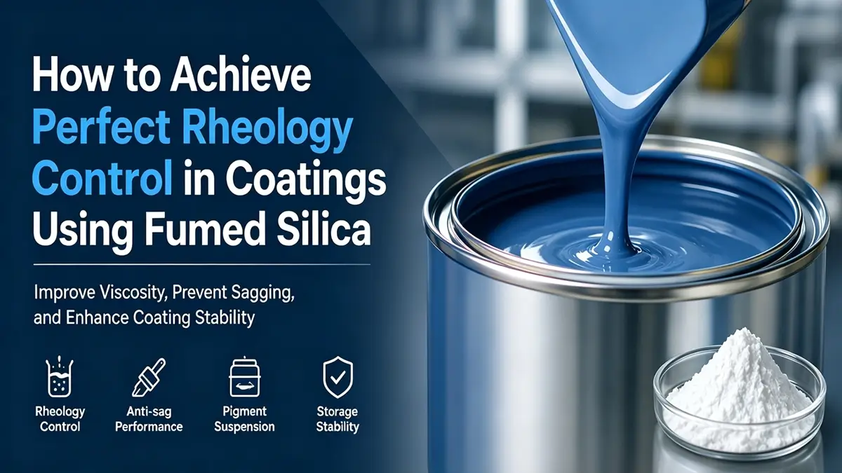 How to achieve perfect rheology control in coatings using fumed silica for viscosity control and anti-sag performance